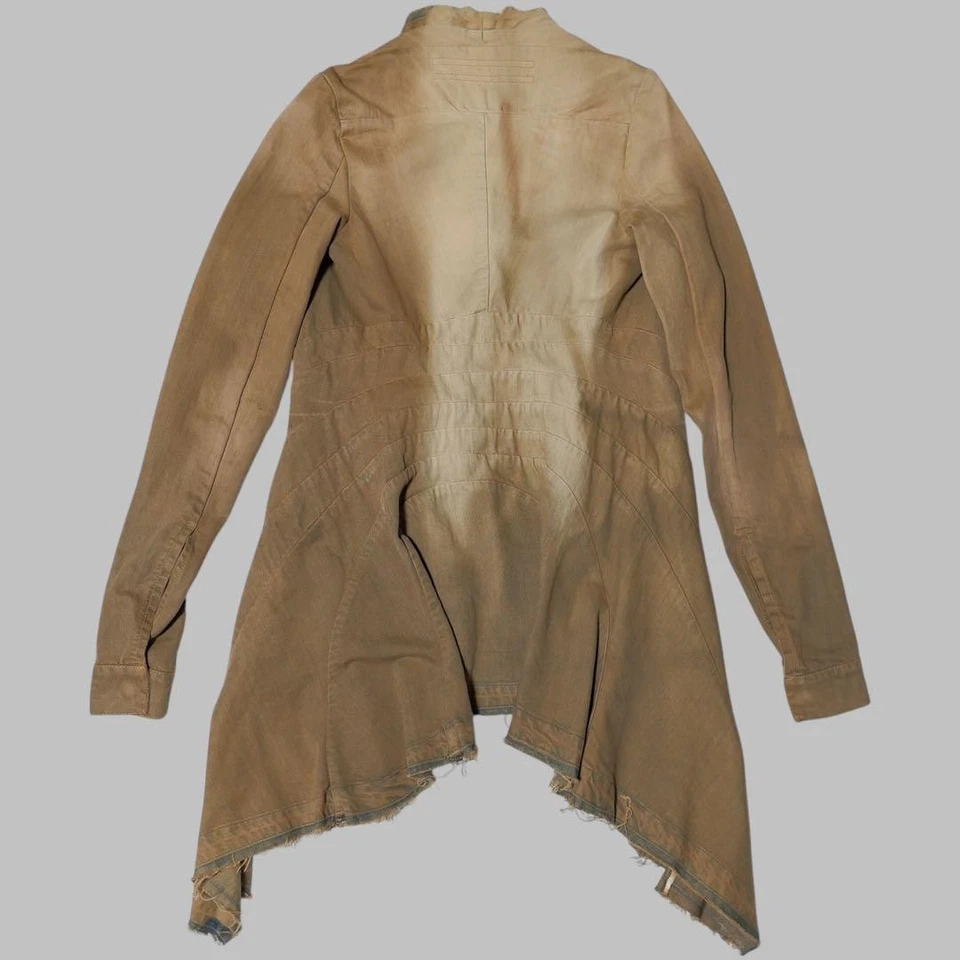 Chaqueta Vaquera Rick Owens, Marrón XS, 100% Algodón, Hecha en Italia Foto 3 de 4