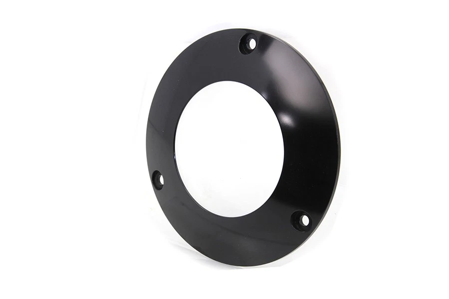 Cubierta Derby C-Thru negra de 3 agujeros para Harley Davidson Foto 2 de 4