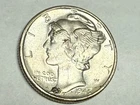 1945 MERCURY silver U.S. dime. Satiny choice BU. #q2