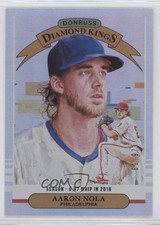 2019 Panini Donruss Diamond Kings Season Stat Line 61/97 Aaron Nola #18 y0i