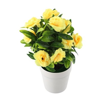 Realistische Künstliche Rose Blumen Pflanzen In-Pot Outdoor Garden Office Home