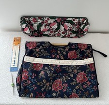 Knitting Accessories Set Of 4: Crafting Bag; Needle Case; Knit Gauge; Row Count