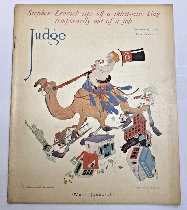 Antique Judge Magazine - December 27, 1919, Whoa, January!