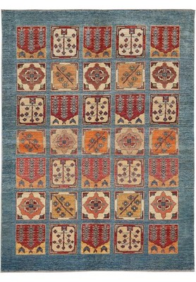 5.8 x 7.5 New Tribbal Bakhtiaar Garden Chobi Rug #B-76094
