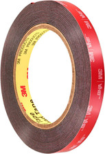 3M Genuine 1/2" 12Mm X 15 Ft VHB Double Sided Foam Adhesive Tape 5952 Grey Aut