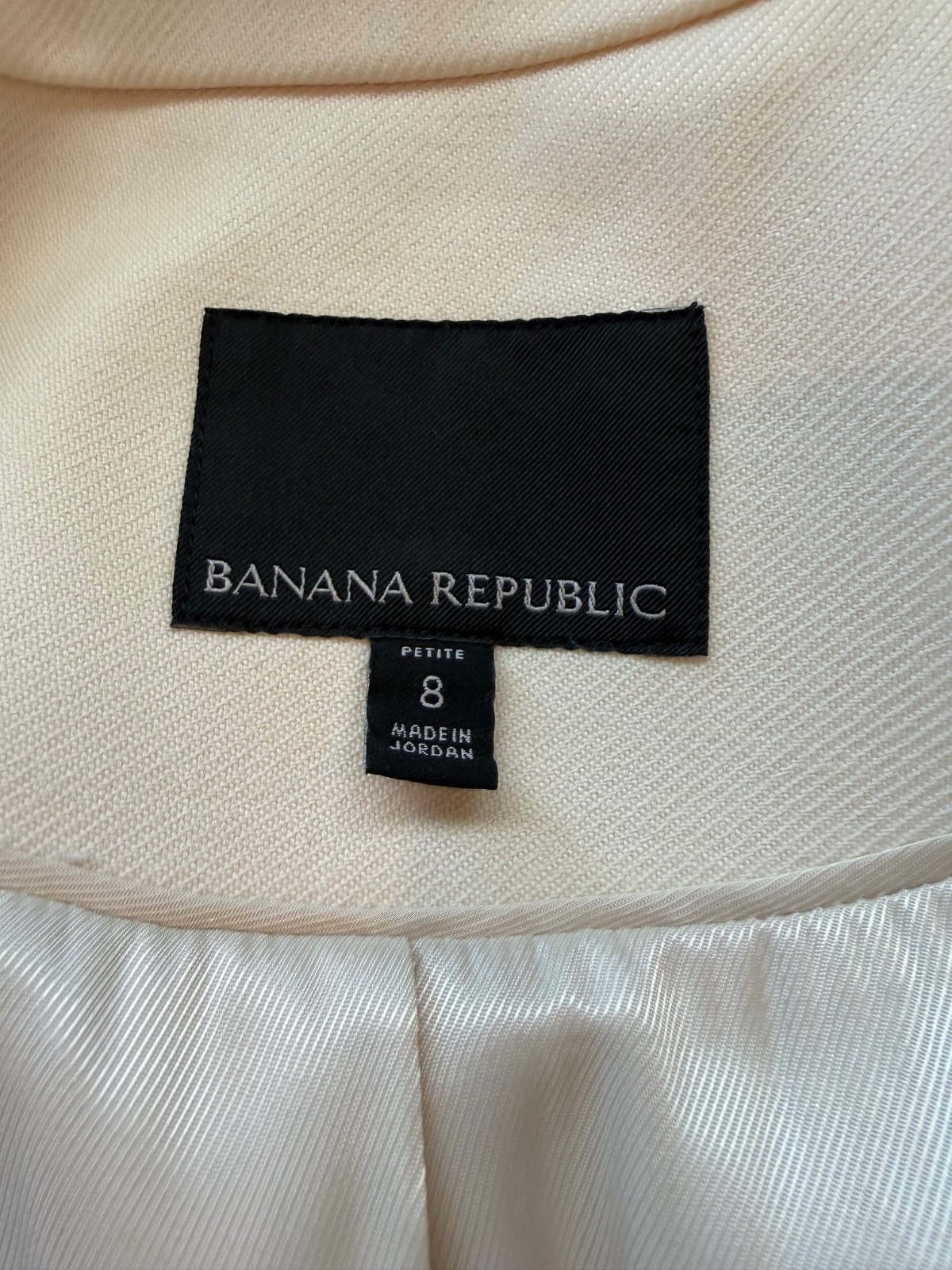 Banana Republic Structured Single Button Cream Bl… - image 3
