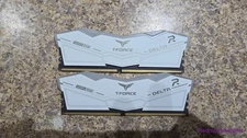 White T-Force Delta RGB DDR5 RAM 32GB(2x16GB) 5200 with XMP 3.0
