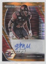 2021 Panini Prizm Draft Picks Orange Pulsar 1/49 Darren Hall #DPA-DHA Auto 0c6