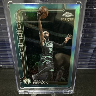 Topps Chrome 2025-26 Jaylen Brown Celtics Teal Refractor /299 Card #51