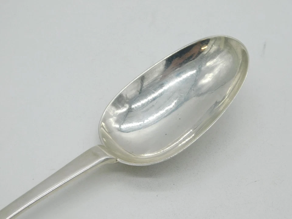 Cuchara nariz perro con cresta plateada Guillermo III Britannia antigua 1702 Londres Foto 2 de 4