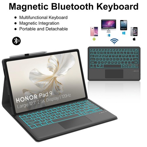 Clavier avec Trackpad pour Honor Pad 9 12.1 2024 étui clavier avec Trackpad pour - Photo 10/24