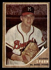 Top 10 Warren Spahn Baseball Cards 29