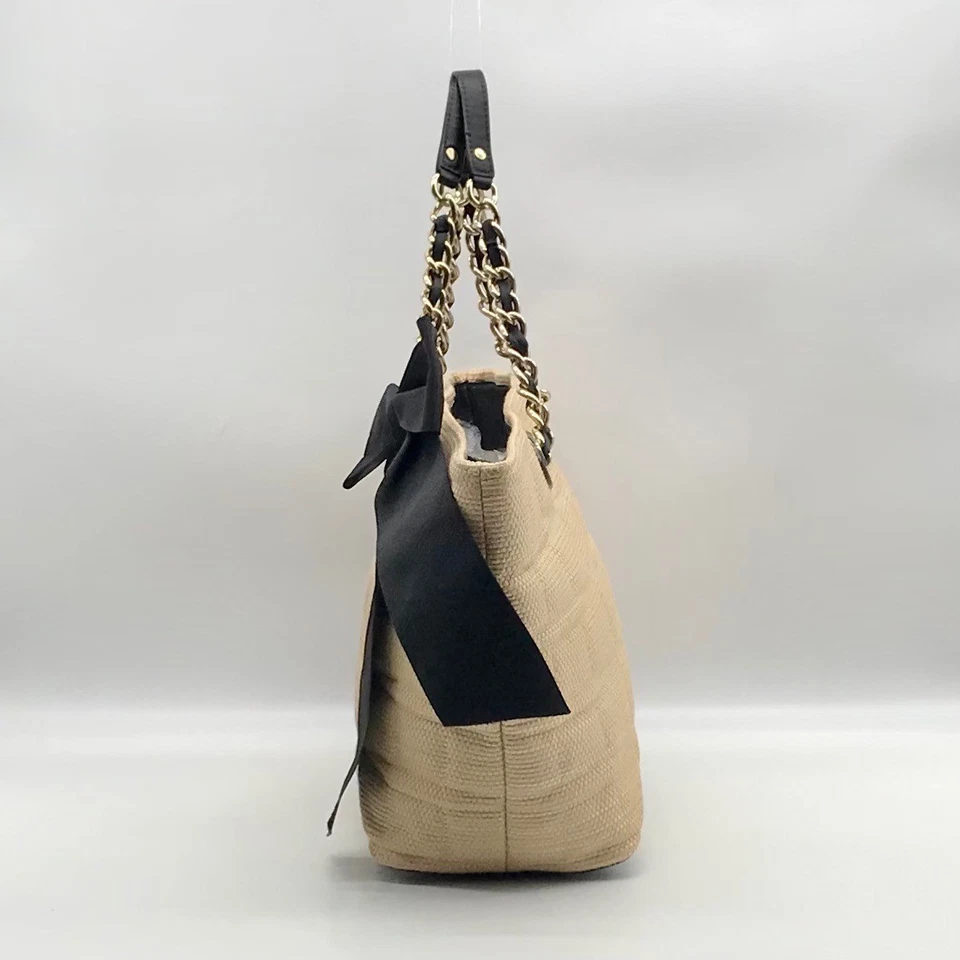 Bolso de Mano Kate Spade Bronceado Paja Carbón Foto 3 de 4