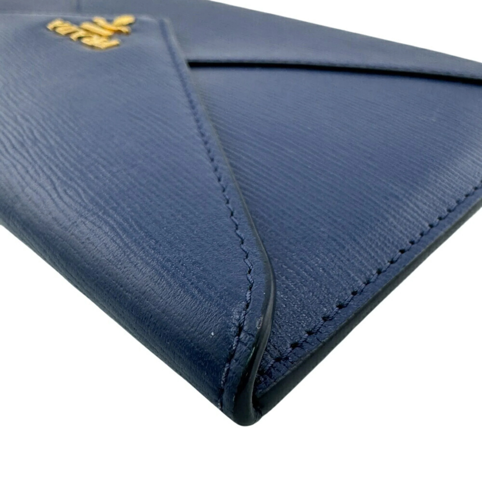 PRADA 1MF175 Envelope Saffiano Long Wallet, Blue, Women's GZl1f7va thumbnail 6