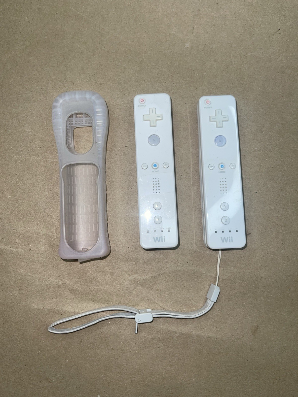 Nintendo OEM Wii Remote Controller Lot of 2 Tested Working RVL-003