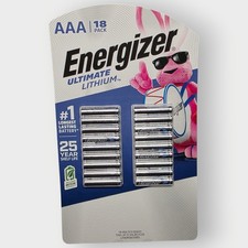 Energizer Ultimate Lithium AAA Batteries Pack Of 18 Expires 12/2042 NEW