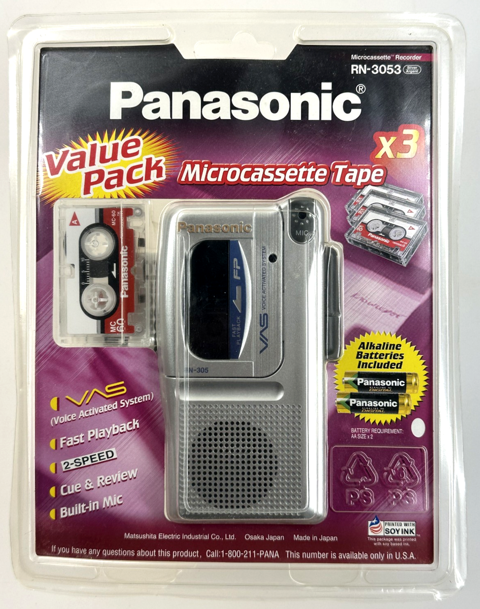 Panasonic RN-305 Handheld Cassette Voice Recorder for sale online