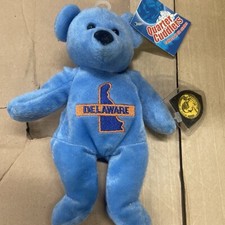 Quarter Cuddlers -Delaware State Bear - w/ Holder for 1999 Delaware Quarter Rare