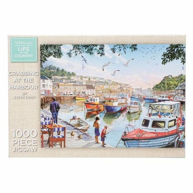 WHSmith Crabbing At The Harbour 1000 Piece Jigsaw Puzzle & for sale online eBay