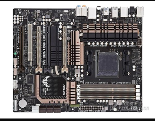 FOR ASUS Sabertooth 990FX/GEN3.0 R2.0 AM3/AM3+ 990FX Motherbroad Test ok - Afbeelding 1 van 4