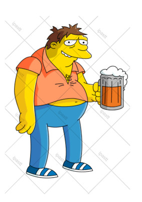 Vorgeschnittener Barney, Simpsons Essbarer Tortenaufleger, Dekoration verschiedene Größen