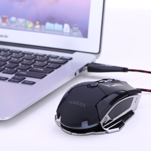 K1015 Kabelgebundene USB Gaming Maus 7 Tasten Schwarz - Bild 7 von 9