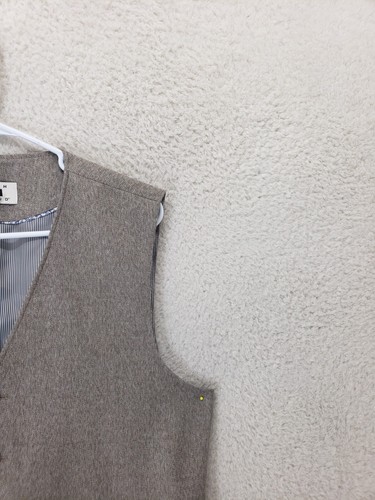 Joseph Abboud Men Jacket Large Brown Heathered Poly Blend Classic Fit Vest - Picture 3 of 17