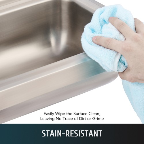 WILPREP NSF 14" Wall Mount Hand Wash Sink Commercial Stainless Utility Basin - Picture 6 of 12