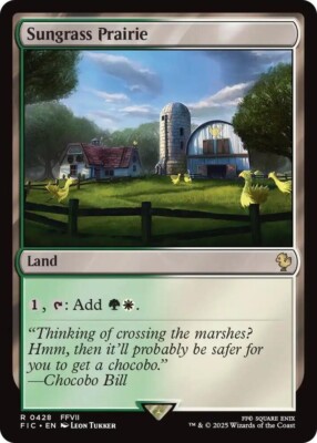 NM Sungrass Prairie, MTG, Final Fantasy Commander, Magic the Gathering, 428