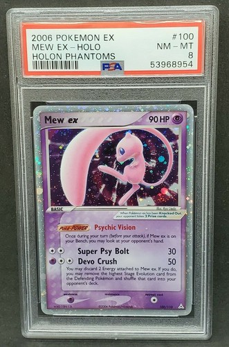 Pokemon Psa 8 Nm Mt Mew Ex 100 110 Ex Holon Phantoms Ultra Rare Holo 06 Ebay