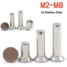 M2 M2.5 M3 M4 M5 M6 M8 A2 Stainless Steel Solid Countersunk Head Rivets