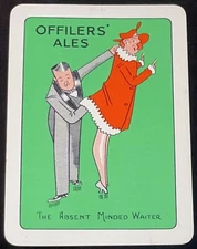 DR87 Swap Playing Cards 1 VINTAGE BEER BREWERY ADVT WIDE OFFILERS’ ALES