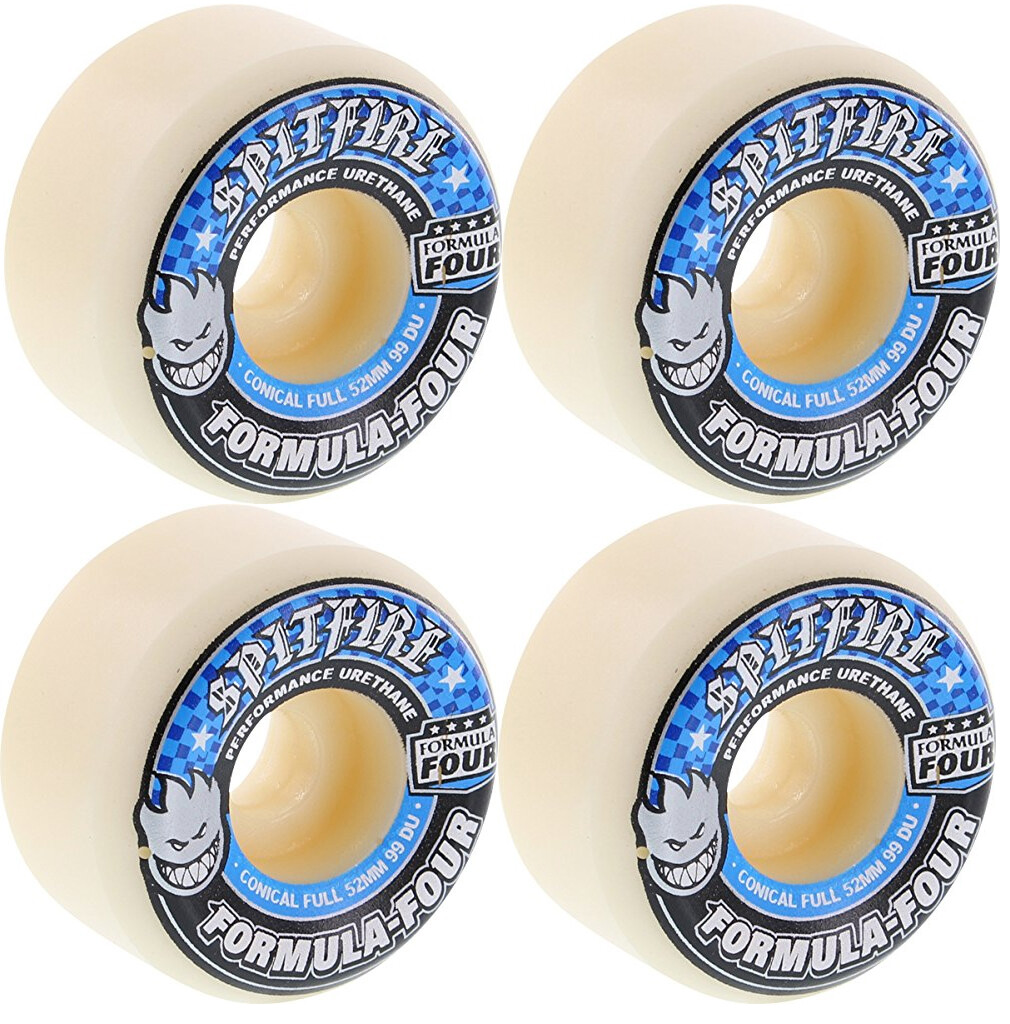 Spitfire Skateboard Wheels F4 99A Conical Full 52mm Formula