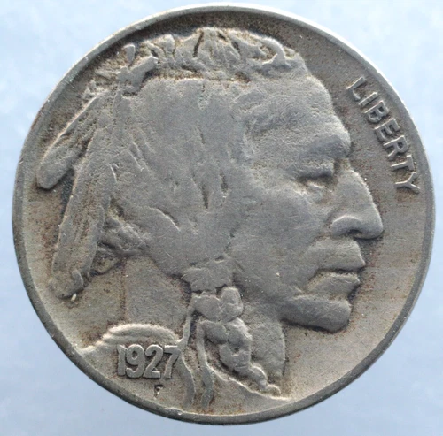 KAPPYSCOINS  W5767 1927 CHOICE  EF XF EXTRA FINE FULL HORN BUFFALO NICKEL