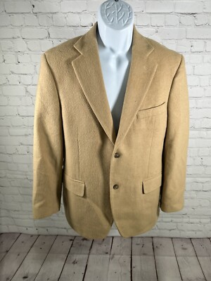 Joseph & Feiss International 100% Camel Hair 2 Button Blazer