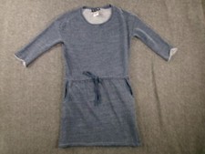 Attention  Dress Womens Extra Small Gray Sweater Cinched Waist Pocket Causal