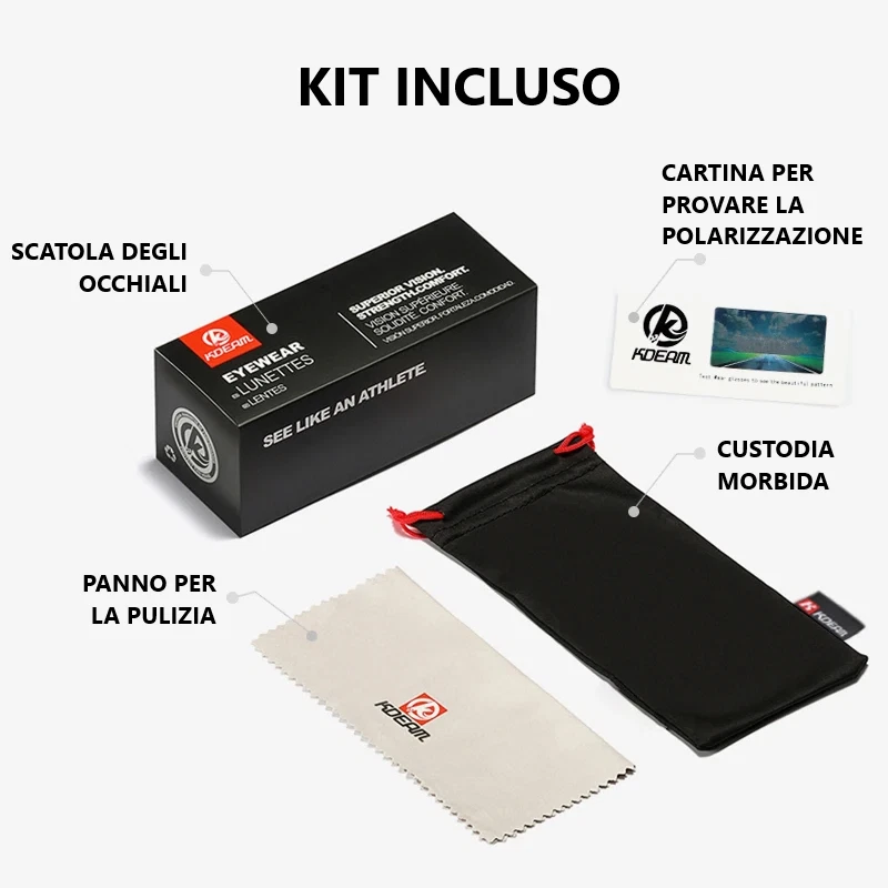OCCHIALI DA SOLE UOMO POLARIZZATI O VISIONE NOTTURNA OCCHIALI GUIDA APERTO UV400 - Immagine 3 di 4