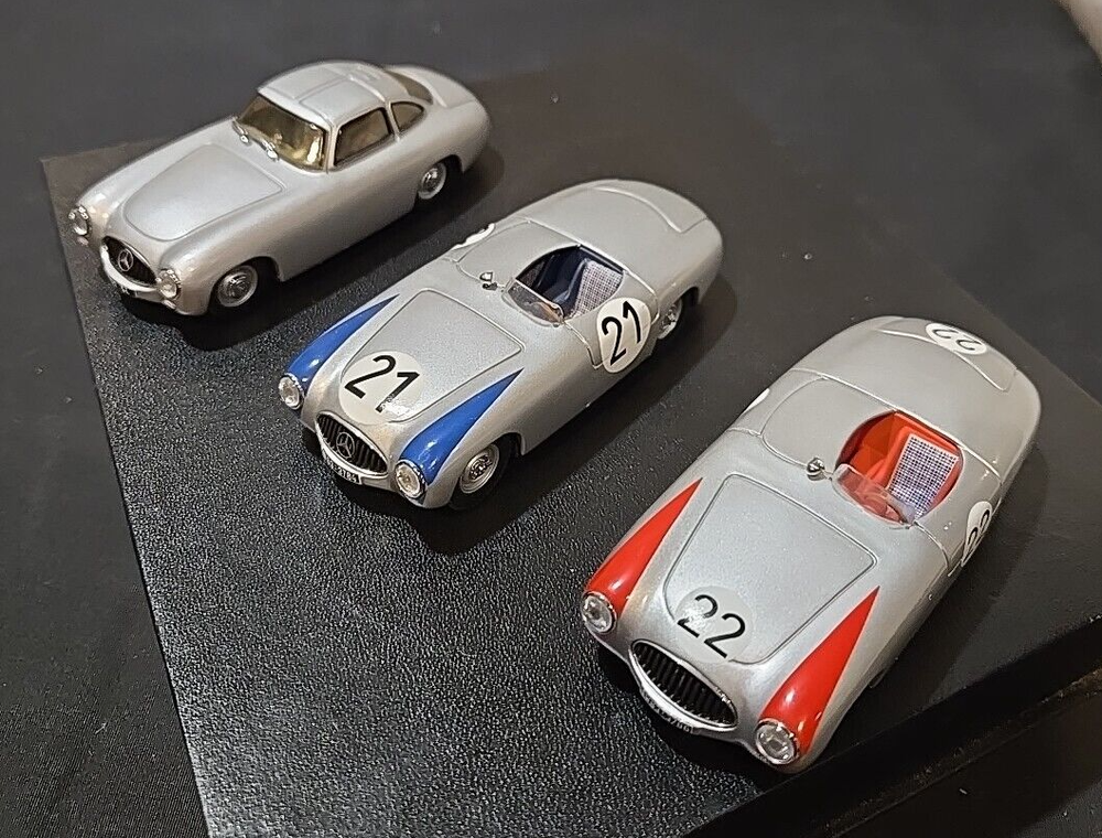 Max Models Mercedes Benz 300 SL Spyder Le Man's Racing Gulll Wing LOT OF 3 Diff.