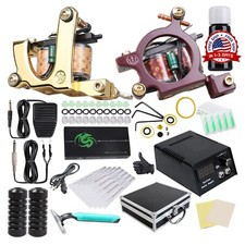 Maquina De Tatuaje Kit Para Tatuar Tattoo Rotativa Pluma Inalambrico PROFESIONAL
