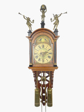Vintage Antique Dutch 8 day Friesian Wall Clock (Zaanse Warmink era) SERVICED