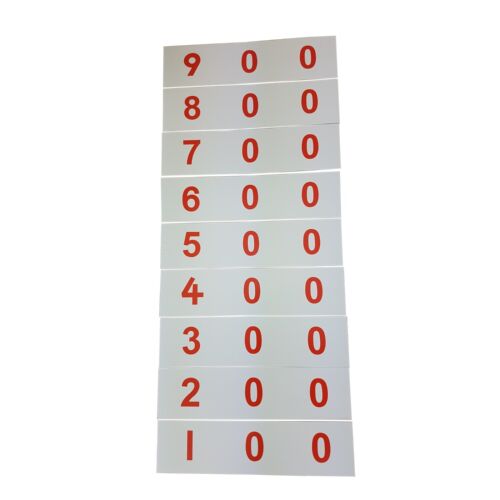 Dix blocs de base perles dorées avec cartes (perles C) - MONTESSORI MATH MATHERIALS - Photo 2 sur 5