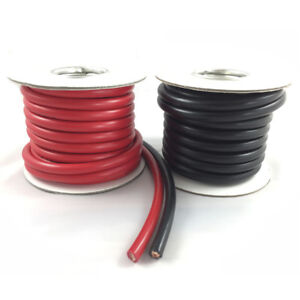25mm² flexible battery welding cable wire 170 amp red and black