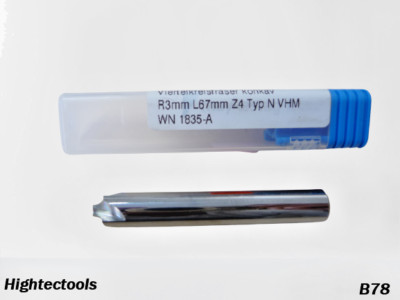 Pretec VHM-Viertelkreis Konkav R3mm L67mm Z4 TYP NVHM-WN1835A