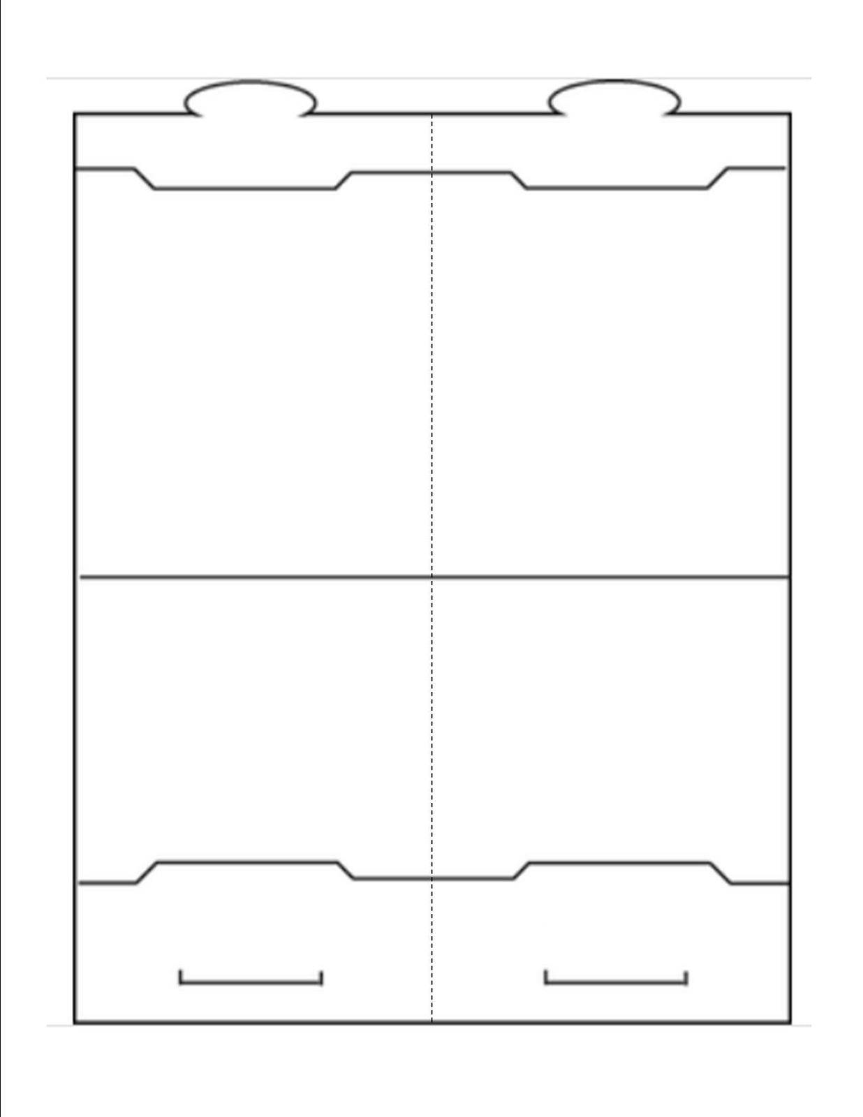 Tri-Fold Table Tent 3.75x4.25 Inch 2-Up on 8.5x11 White 100 Sheets