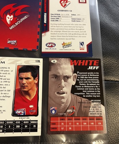 9x Footy Cards Hand Signed Melbourne Demons Pike Viney YZE Neitz Sylvia Davey - Picture 15 of 20
