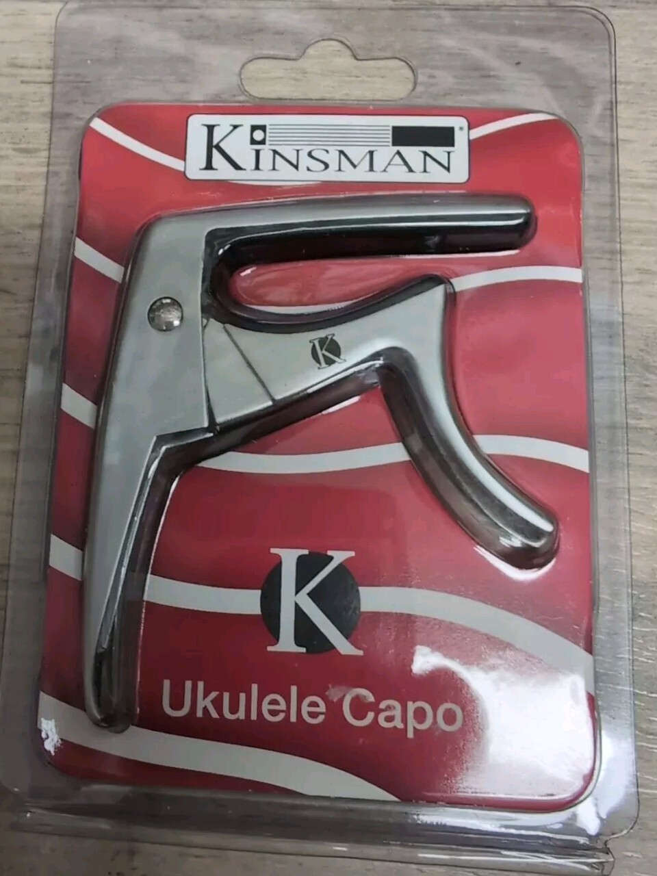 Kinsman Ukulele Capo in Pearl Chrome