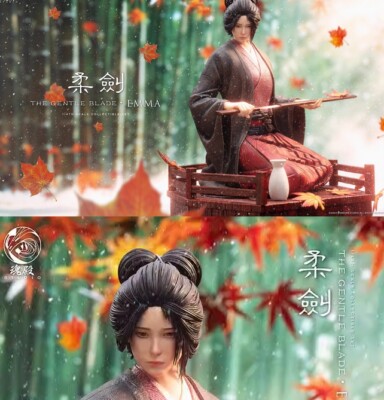 HunDian Studio Emma Resin Statue Pre-order Female Swordman Samurai 1/4 H38cm New