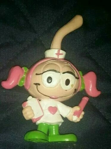 Vintage THE SNORKS CASEY KELP Girl NURSE Figurine with 2 Ponytails