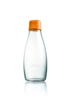 Retap Aps 0.5 Litre Medium Borosilicate Glass Water Bottle, Orange, Orange, 0.5 Retap Aps 0.5 Litre Medium Borosilicate Glass Water Bottle, Orange, Orange, 0.5