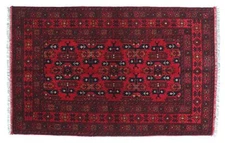 Afghan Khal Mohammadi Carpet 80x120 Hand-knotted Brown Geometric Orient 32